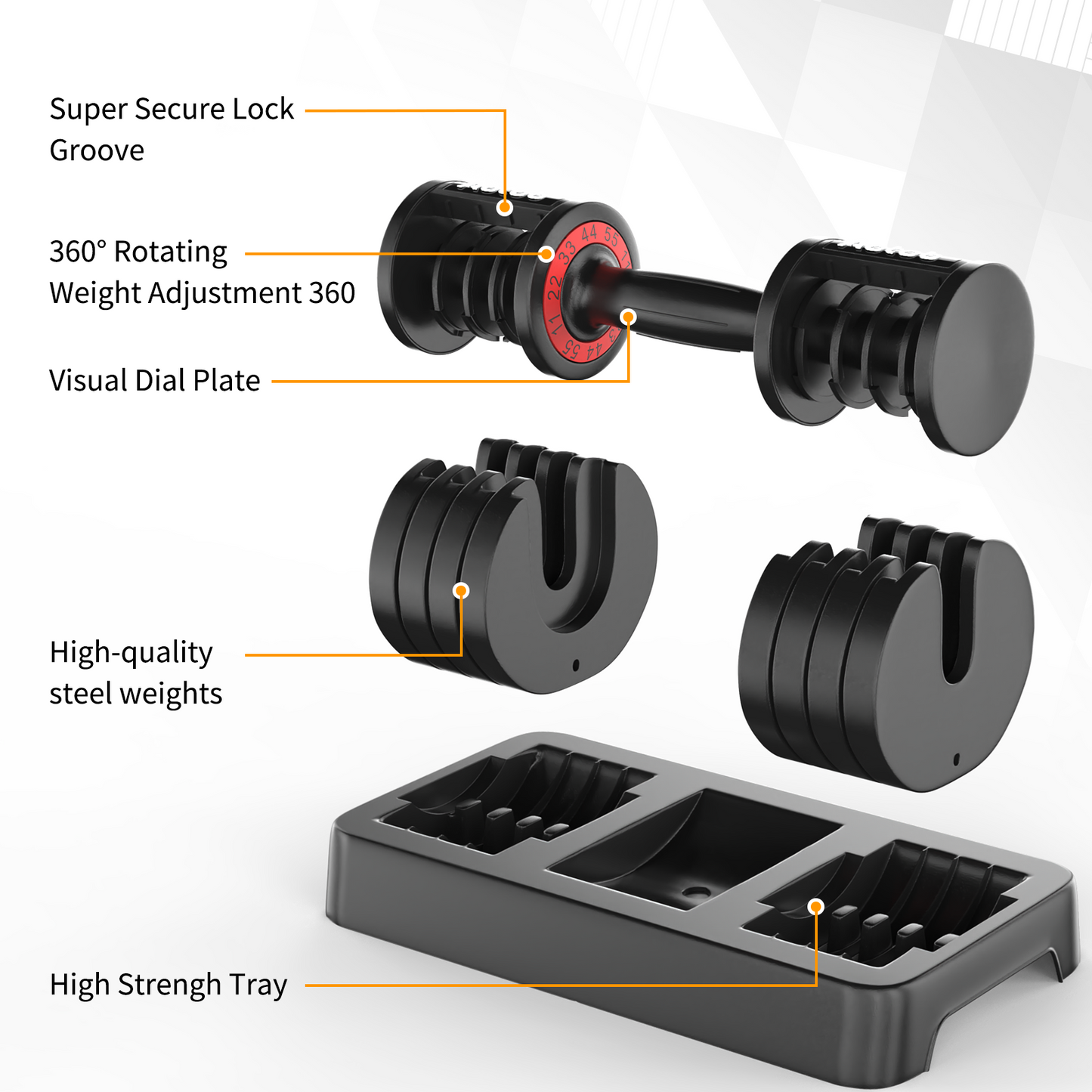 SKOK 25/55 lbs Adjustable Dumbbells