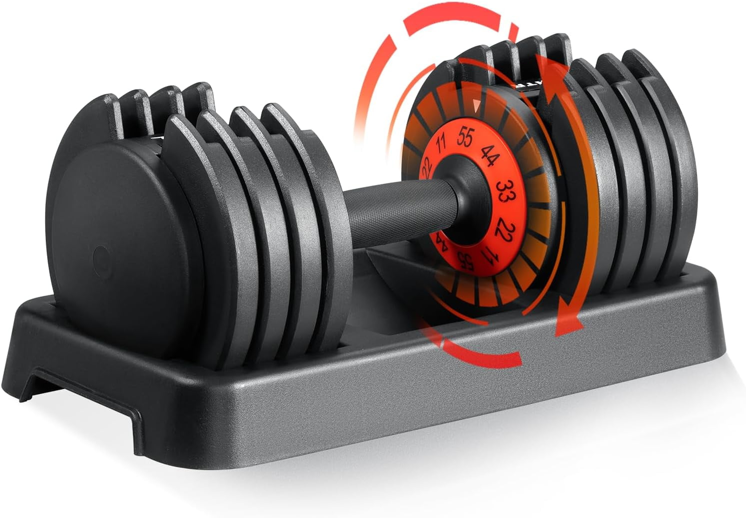 Lituuer 25/55 Lbs Pair Adjustable Dumbbell Set, Fast Adjust...