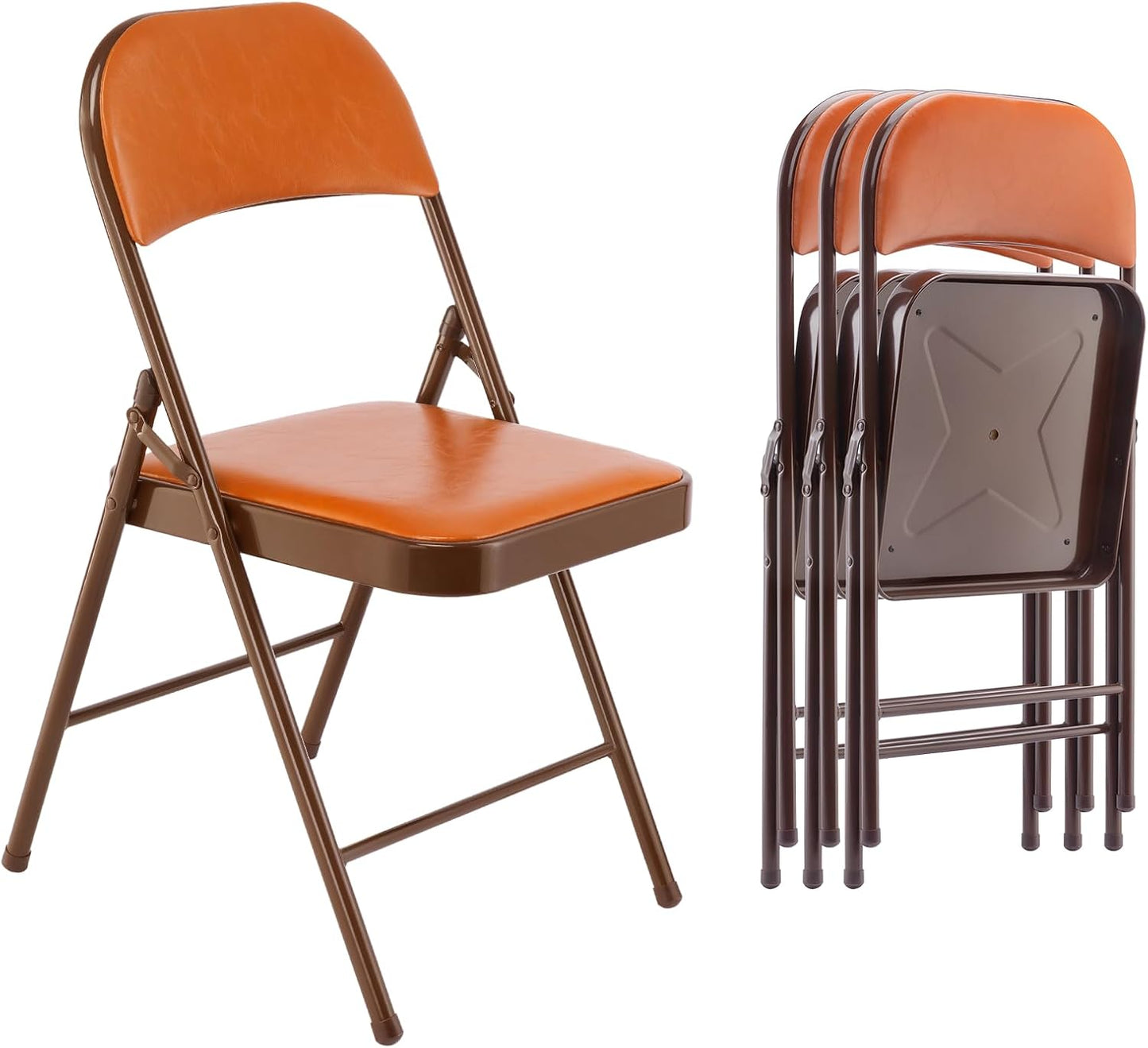 SKOK Orange Folding Chair