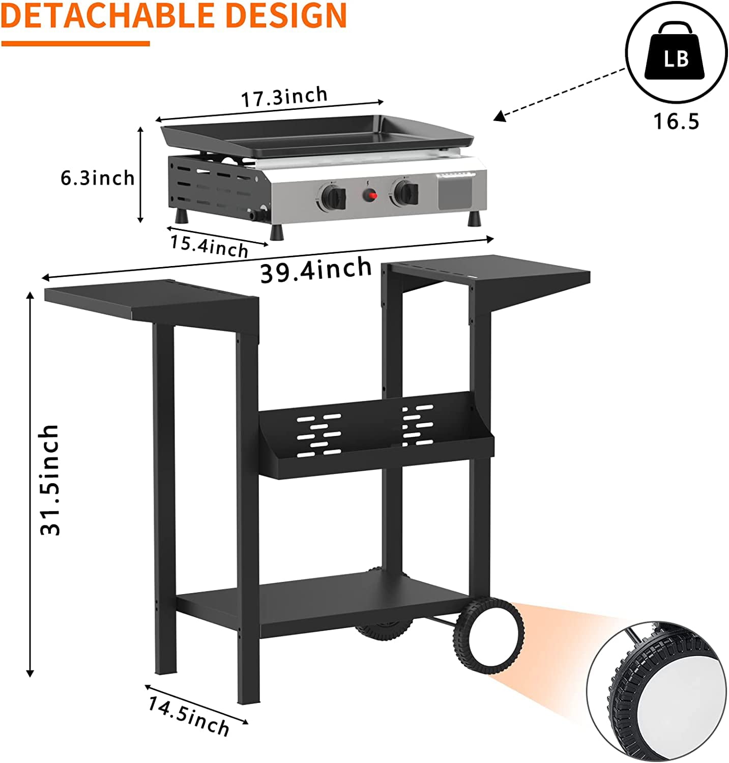 2 Burner Gas Griddle