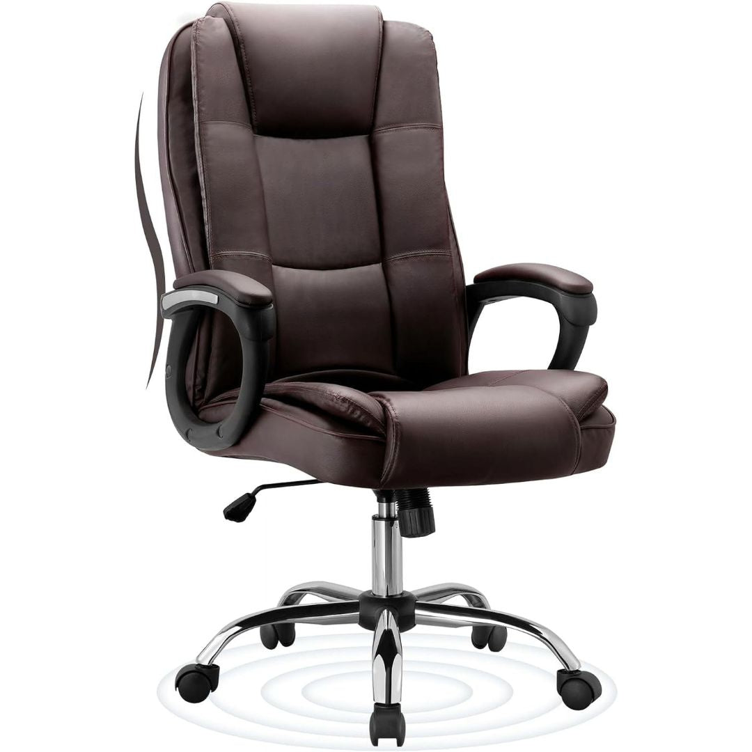 Adjustable PU Leather Ergonomic Chair