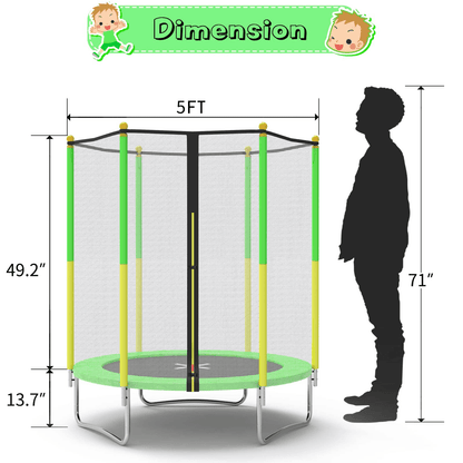 5ft Trampoline for Kids